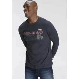 delmao Langarmshirt in dunkelblau | Gr.: S
