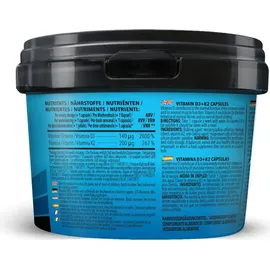 Bodylab24 BIG PACK Vitamin D3 + K2 Kapseln 360 St.