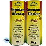 2x 250g Ameisen-Pulver, Ameisenmittel, Pulver gegen Ameisen, Streu- & Gießmittel, für Außen & Innen, Terrasse, Wintergarten, Haus, Ameisenabwehr, kein Ameisenspray, Ameisenstopp + TMV24 Chip