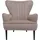 MCW Lounge-Sessel MCW-K37 Samt 75 x 87 x 75 cm taupe mit Rollen