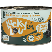 Lucky Lou 6x 200g Senior Geflügel Lucky Lou Katzenfutter nass