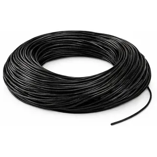 Perlin Lederband 1 mm Schwarz 10 m Lederschnur Rindsleder Schmuckband Rund Lederkordel für Armband Halskette Basteln DIY Zubehör