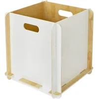 HMF Aufbewahrungsbox aus Holz zum Zusammenstecken, passend für Kallax,