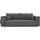 idohome Schlafcouch Cord 3-Sitzer Silber