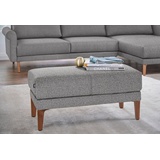 HÜLSTA sofa Hockerbank »hs.450«, Füße aus Massivholz grau