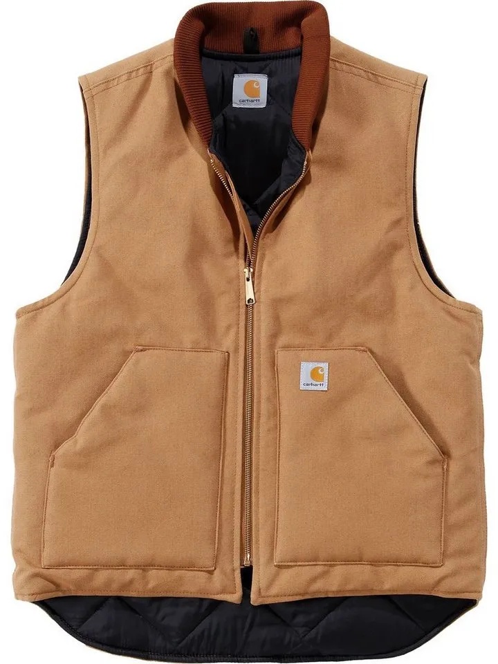 Carhartt Arbeitsweste Duck Vest Arctic Quilt Lined braun xl -l