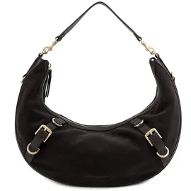 LES VISIONNAIRES Enya Schultertasche Leder 46 cm braun
