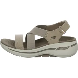 SKECHERS GO WALK ARCH FIT - TREASURED Beige Sandal Gr. 42