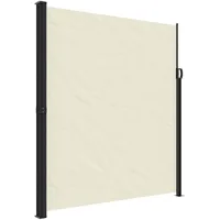 vidaXL Seitenmarkise 220 x 600 cm Creme Polyester