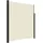 vidaXL Seitenmarkise 220 x 600 cm Creme Polyester