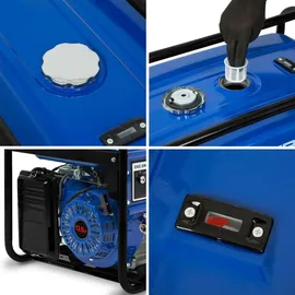 Eberth 5500 Watt Notstromaggregat Stromerzeuger Stromaggregat mit E-Start, 13 PS Benzinmotor, 4-Takt, 3-Phasen, 1x 400V, 3x 230V, 1x 12V, AVR