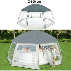 BESTWAY Pavillon für runde Pools 600 x 295 cm