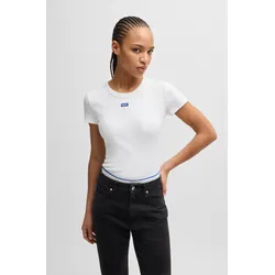 HUGO Blue T-Shirt »Easy Tee_B«, mit HUGO Aufnäher HUGO Blue White 100 XS