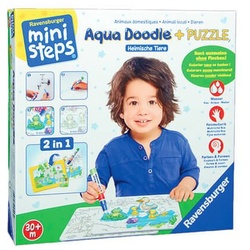 Heimische Tiere - Aqua Doodle + Puzzle - ministeps