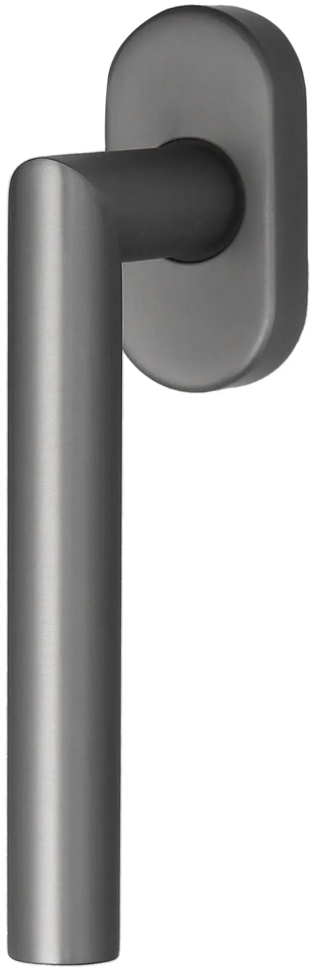 MeinTürgriff Fenstergriff Toulouse L-Form Dreh-Kipp samtgrau 7mm 24/31-36/42