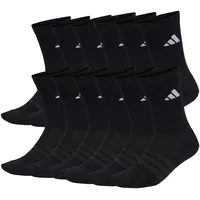 adidas Cushioned Crew Socken 12er Pack Schwarz 46-48