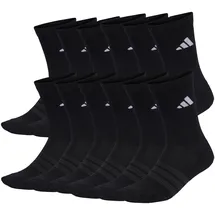 adidas Cushioned Crew Socken 12er Pack Schwarz 46-48