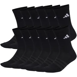 adidas Cushioned Crew Socken 12er Pack Schwarz 46-48