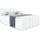 altdecor Boxspringbett Boxi1-Z King 160 x 200 cm H3/H4 Weiß Hochglanz