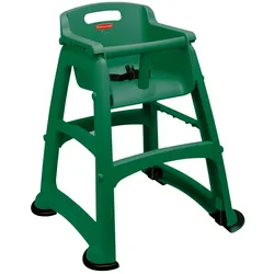 BRB Rubbermaid Commercial Products Sturdy Baby Chair with Feet - Dark Green