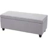 berlinlodge Sitzbank Lars Hellgrau 114 x 45 x 45 cm