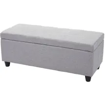 berlinlodge Sitzbank Lars Hellgrau 114 x 45 x 45 cm