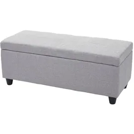 berlinlodge Sitzbank Lars Hellgrau 114 x 45 x 45 cm