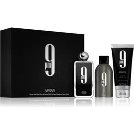 Afnan 9 PM Eau de Parfum 100 ml + Deo Spray 150 ml + Shower Gel 150 ml Geschenkset