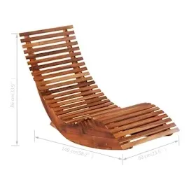 vidaXL Sonnenliege 149 x 60 x 86 cm braun 2 St.