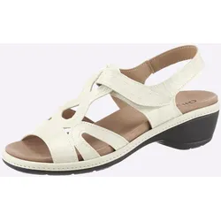 Sandale CLASSIC, Damen, Gr. 42, weiß, Lackleder, Schuhe