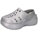Adidas Damen Sandale ADILETTE CLOG PLATFORM JQ9879 40 1/2 - Silver Met./Silver Met./Silver - 40 1/2