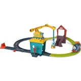 THOMAS & FRIENDS Fisher-Price HDY58 - Thomas & Friends Reparatur-Freunde Zug- und Schienenset mit motorisierter Thomas-Lokomotive, Spielzeug für Vorschulkinder ab 3 Jahren