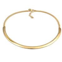 ELLI PREMIUM Elli Halskette Halsreif Cuff Basic It-Piece Blogger 925er Silber«, Rhodiniert