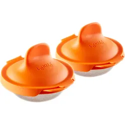 Lekue Formen für pochierte Eier orangefarben 2 St.