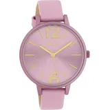 Oozoo Armbanduhr rosa Leder Timepieces Damen Analog-Quarzuhr UOC10441 | Rosa