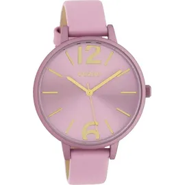 Oozoo Armbanduhr rosa Leder Timepieces Damen Analog-Quarzuhr UOC10441 | Rosa