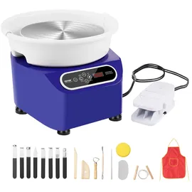Vevor Töpferscheibe 28 cm elektrisch mit Pedal und LCD-Touchscreen
