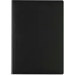 Buchkalender Schwarz - 1 Woche / 6 Seiten - 3 Sprachen - 2026