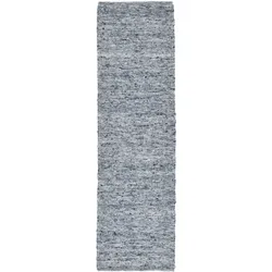 THEKO Wollteppich »Alm Freude«, rechteckig, 12 mm Höhe, Handweb Teppich, reine Wolle, meliert, handgewebt, Wendeteppich THEKO blau B: 70 cm   1 St.