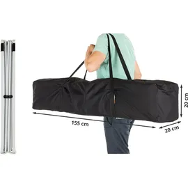 TOOLPORT Faltpavillon Economy 3 x 3 m inkl. 4 Seitenteile weiß 578751
