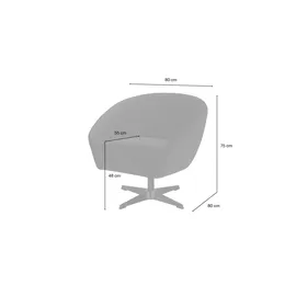 Switch Drehsessel Roma Mikrofaser ¦ beige ¦ Maße (cm): B: 80 H: 75 T: 80.0