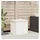 vidaXL Garden Storage Cushion Box, Galvanised Steel 55 x 50,5 x 50 cm