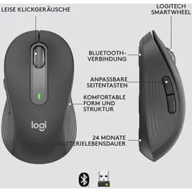 Logitech Signature M650 L Maus Grafit