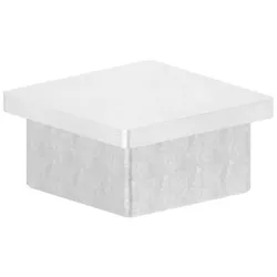 Einsteckkappe V4A zum Kleben für Rohr 50x50x4,0 mm