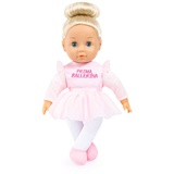 Bayer Design 93311AA Puppe mit Haaren, Musik, Ballerina, interaktiv, mit weichem Körper, mit Schlafaugen, rosa, 33 cm