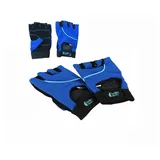 LongFit Sport Trainingshandschuhe, Blau/Schwarz