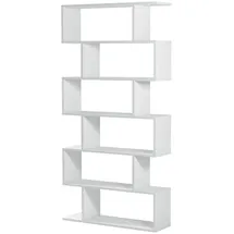 CaliCosy Athena Bücherregal 80 x 24 x 192 cm Weiß