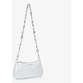 Valentino Elly Schultertasche Kunstleder Silber/Weiß