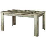 Innostyle Esstisch BONANZA 160 x 90 cm ausziehbar - Driftwood Nachbildung - Braun