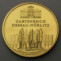 Münzprägestätten Deutschland 1/2 Unze Goldmünze - 100 Euro Dessau-Wörlitz 2013